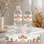 Editable Farm Water Bottle Label, Farm Label, Barnyard Water Bottle Label, Barnyard bottle Label, Farm Bottle Label