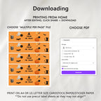 Editable Halloween Cute Costume Party Bottle Label | Instant Download | Printable Water Bottle Wrapper