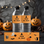 Editable Halloween Cute Costume Party Bottle Label | Instant Download | Printable Water Bottle Wrapper