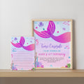Mermaid First Birthday Time Capsule Sign, Mermaid 1st Birthday Time Capsule, 1st Birthday Pink Mermaid Decorations 9168