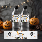 Editable Halloween Party Water Bottle Labels, Halloween Costume Party Water Bottle, Digital Download Template Printable