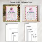 Pink Circus Milestone Sign, 1st Birthday Milestone Board