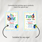 Fun to Be One Cupcake Topper, 1st Birthday Cupcake Toppers