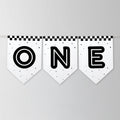 Race Car High Chair Banner, Car First Boy Birthday Party Decor Banners 5987
