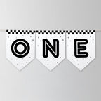 Race Car High Chair Banner, Car First Boy Birthday Party Decor Banners 5987