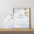 Teddy Bear Time Capsule Sign, Beary First Birthday Time Capsule