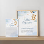 Teddy Bear Time Capsule Sign, Beary First Birthday Time Capsule