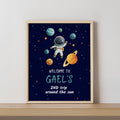 Space Astronaut Birthday Welcome Sign – Second Trip Around the Sun Editable & Instant Download