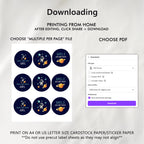 Editable Space Astronaut Birthday Cupcake Toppers | Second Trip Around the Sun Party Cake Toppers | Instant Digital Download