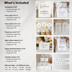 18th Minimalist Party Decoration | 18th Birthday Bundle | Eighteenth Decorations | Download 9178