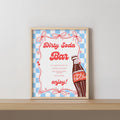 Ready to pop Mimosa Bar Sign, Retro Soda Momosa Bar Baby Shower