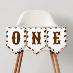 First Rodeo High Chair Banner Cowboy 1st First Birthday High Chair ONE Banner Wild West Party Printable Digital 8539