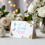 Winnie the Pooh Gender Reveal Thank You Card Template, Baby Shower Special Thanks