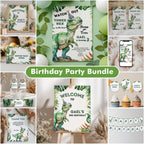 Editable Dinosaur 3rd Birthday Party Decorations | Dinosaur Three Rex Birthday Bundle | Dinosaur Three Rex Party Set | Instant Download 9014