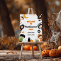 EDITABLE Halloween Welcome Sign, Halloween Costume sign, Mummy Witch Pumpkin Halloween Digital Instant download