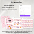 Pink Halloween Ghost Party Bundle: Editable Decorations (Digital Download)