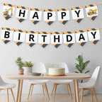 EDITABLE Construction Banner Birthday, Dump Truck Party Printable banner Birthday Templates Instant download 9152