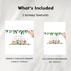 Safari Birthday Chocolate Wrappers, Wild One Birthday Candy Bar Wrapper