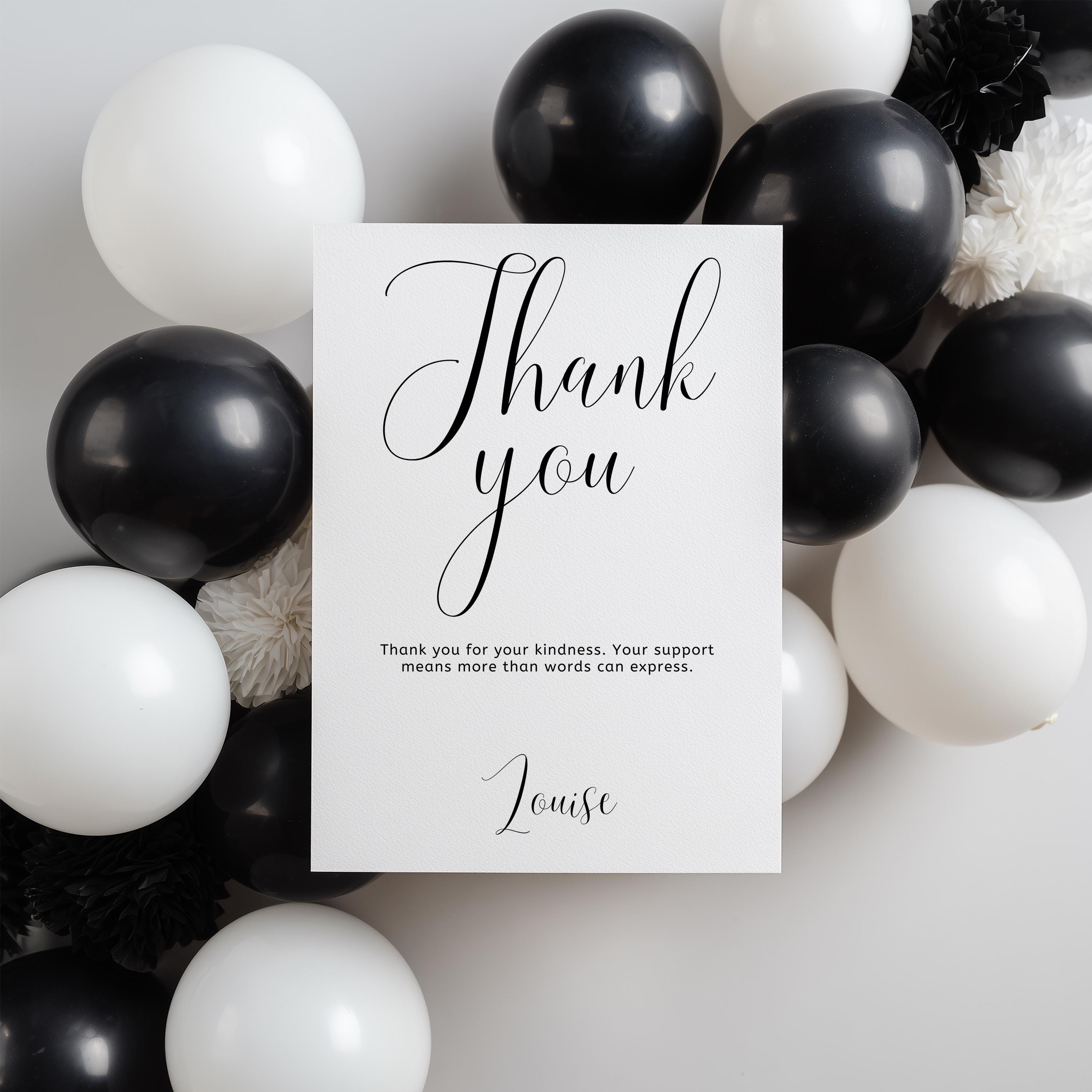 Minimalist Modern Thank You Card Template, Simple Special Thanks Printable Card 9175