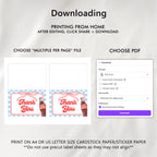 Ready to pop Thank You Card Template, Soda Special Thanks