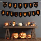 Happy Halloween Banner, Costume party Banner, Halloween Banner, Instant Download