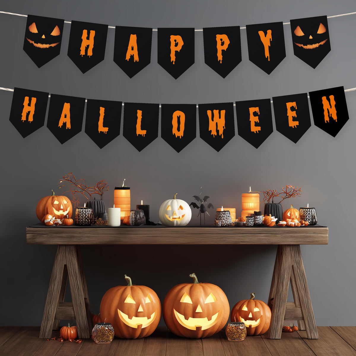 Happy Halloween Banner, Costume party Banner, Halloween Banner, Instant Download