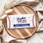 Baseball 1st Birthday Chocolate Wrappers, Rookie Candy Bar Label