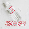 Berry First Water Bottle Labels, Strawberry 1st Birthday Printable Bottle Label