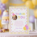 Fun to be One Thank You Card Template, Printable Thanks Card