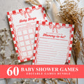 Ready to pop Baby Shower Games, Retro Soda Party Games Pack