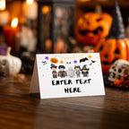 Halloween Costume Party Food tags, Halloween Costume Party Buffet label, Halloween Party Tent card , Food Labels Place, Canva Download