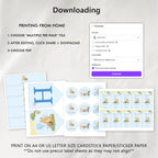 Blue Winnie the Pooh Birthday Decorations, 1st Party Bundle, Printable Party Set