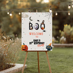 Editable Halloween Birthday Welcome Sign, Boo Halloween Party Welcome Halloween Birthday Costume Party Digital Template Printable