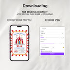 Circus Birthday Invitation, Carnival Birthday Invite