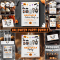 Editable Spooktacular Halloween Costume Party Bundle Decorations, Halloween Costume Party Package Bundle, Halloween Party Bundle