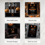 Editable Halloween Pumpkin Face Party Bundle Decorations, Pumpkin Face Party Package Bundle, Halloween Pumpkin Face Decorations