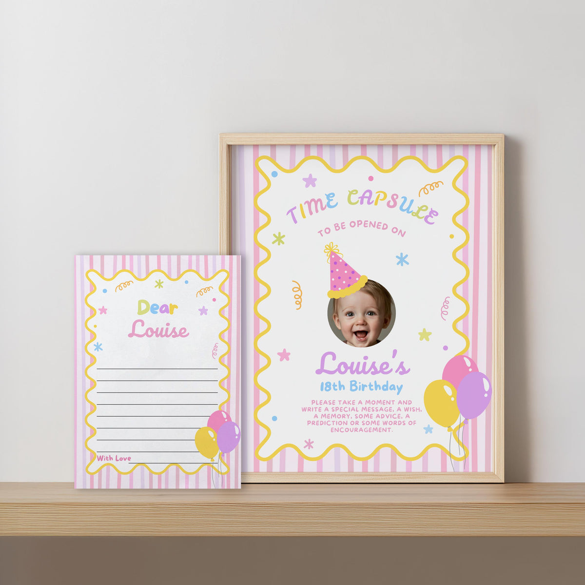 Fun to Be One Birthday Capsule Sign, 1st Time Capsule