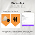 Happy Halloween Banner, Costume party Banner, Halloween Banner, Instant Download