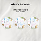 Winnie the Pooh Gender Reveal Cupcake toppers, Baby Shower Party Cake topper