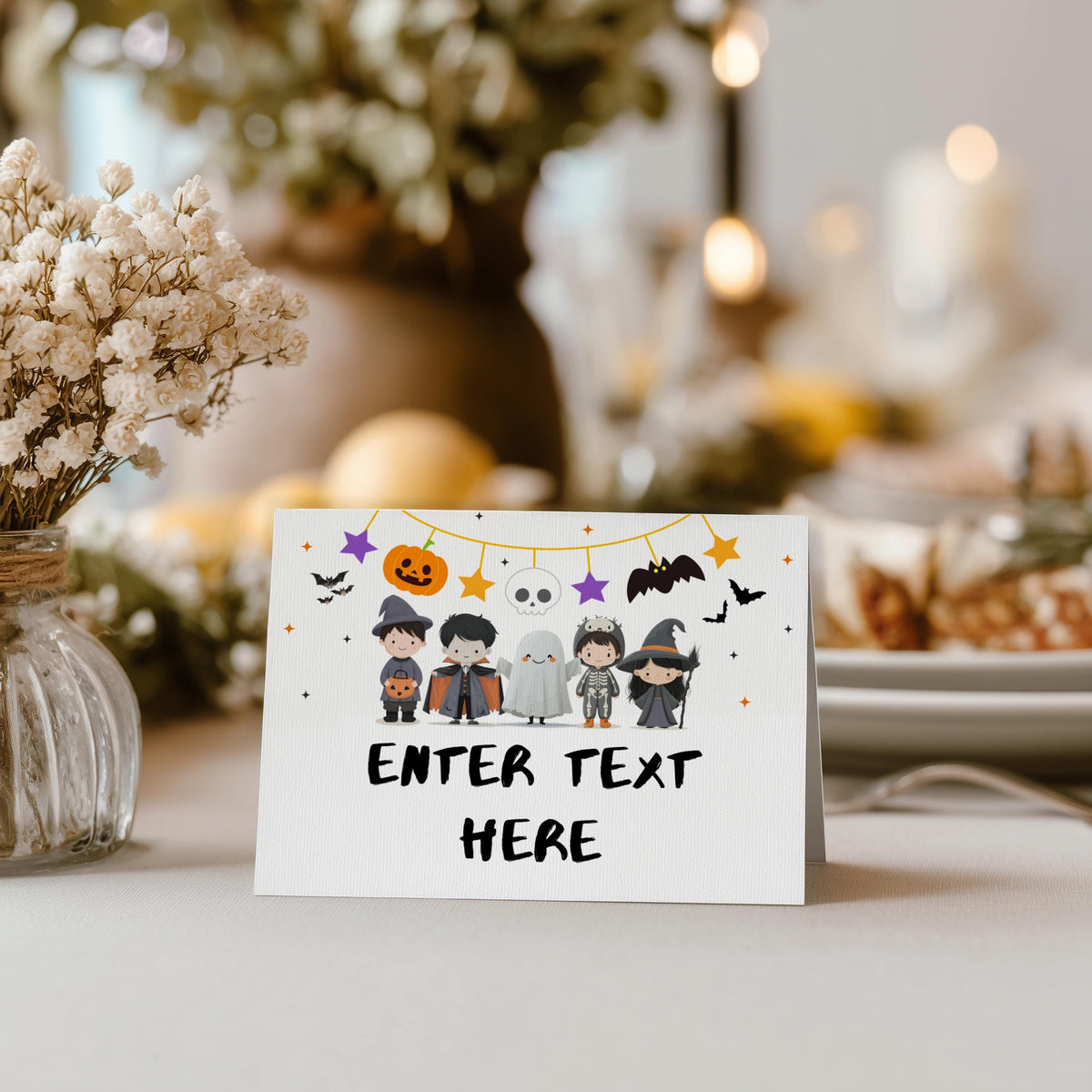 Halloween Costume Party Food tags, Halloween Costume Party Buffet label, Halloween Party Tent card , Food Labels Place, Canva Download