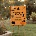 Editable Halloween Cute Costume Party Welcome Sign – Instant Download