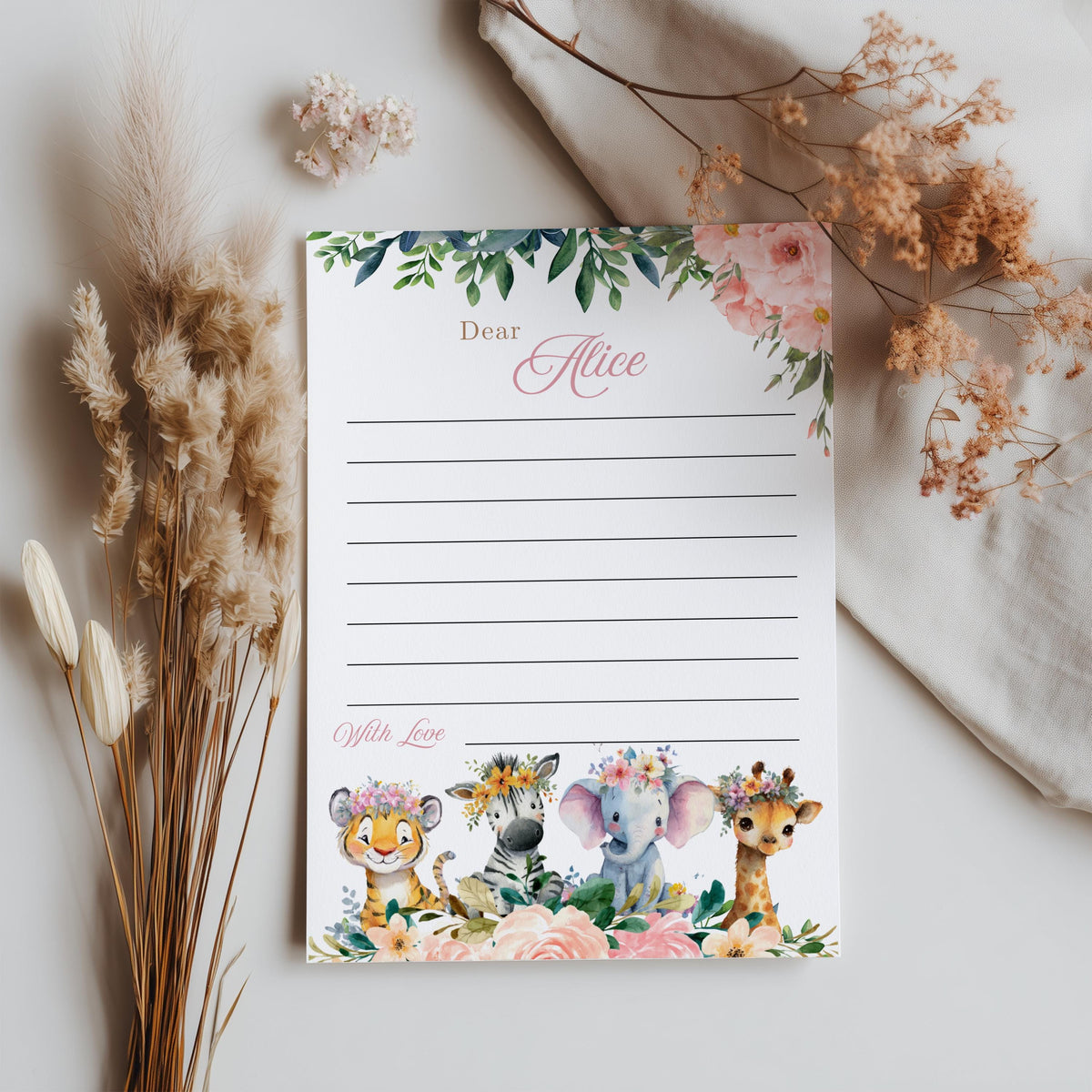 Safari GIrl First Birthday Time Capsule Sign, Girl First 1st Birthday Time Capsule, 1st Birthday Decorations