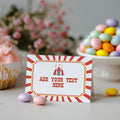 Circus Food Labels, Carnival Food Label Tent Card