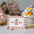 Circus Food Labels, Carnival Food Label Tent Card