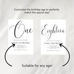 Minimalist Modern Welcome Sign, Gender neutral, Baby First Birthday, 1st Birthday Signs, 9175