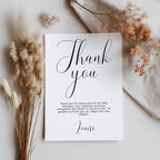 18th Minimalist Thank You Card, Birthday Party Thanks Card , Printable Template, 9178