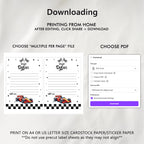 Race Cars First Birthday Time Capsule Sign, Red Car 1st Birthday Time Capsule, 1st Birthday Red Decorations 5987