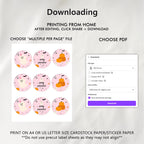 Pink Halloween Cupcake Toppers , Halloween Party Spooktacular, Download Digital