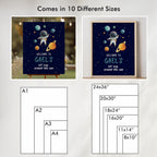 Astronaut Welcome Sign, Template Party Signs