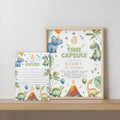 Dinosaur First Birthday Time Capsule Sign, Dinosaur 1st Birthday Time Capsule, 1st Birthday Dinosaur Decorations 9165